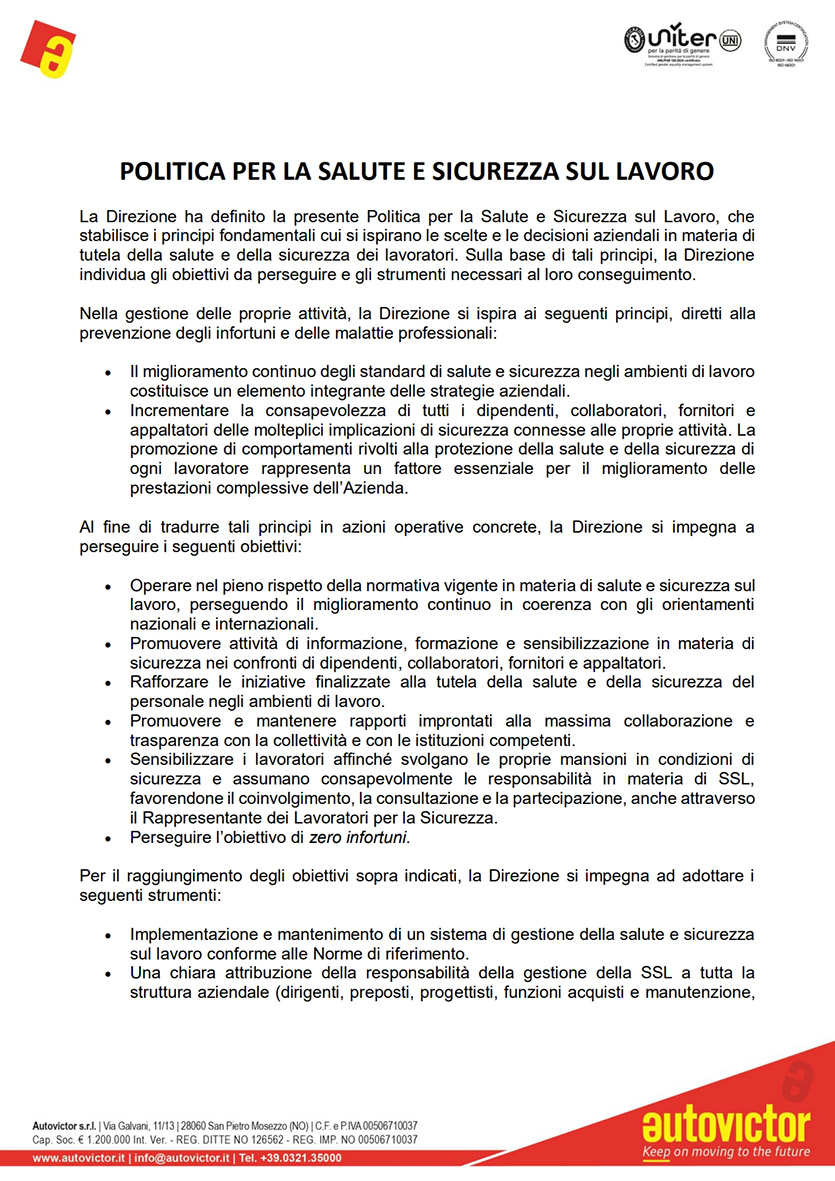 Politica per la Sicurezza